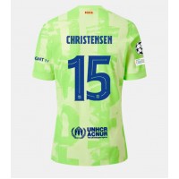 Barcelona Andreas Christensen #15 Tretí futbalový dres 2024-25 Krátky Rukáv